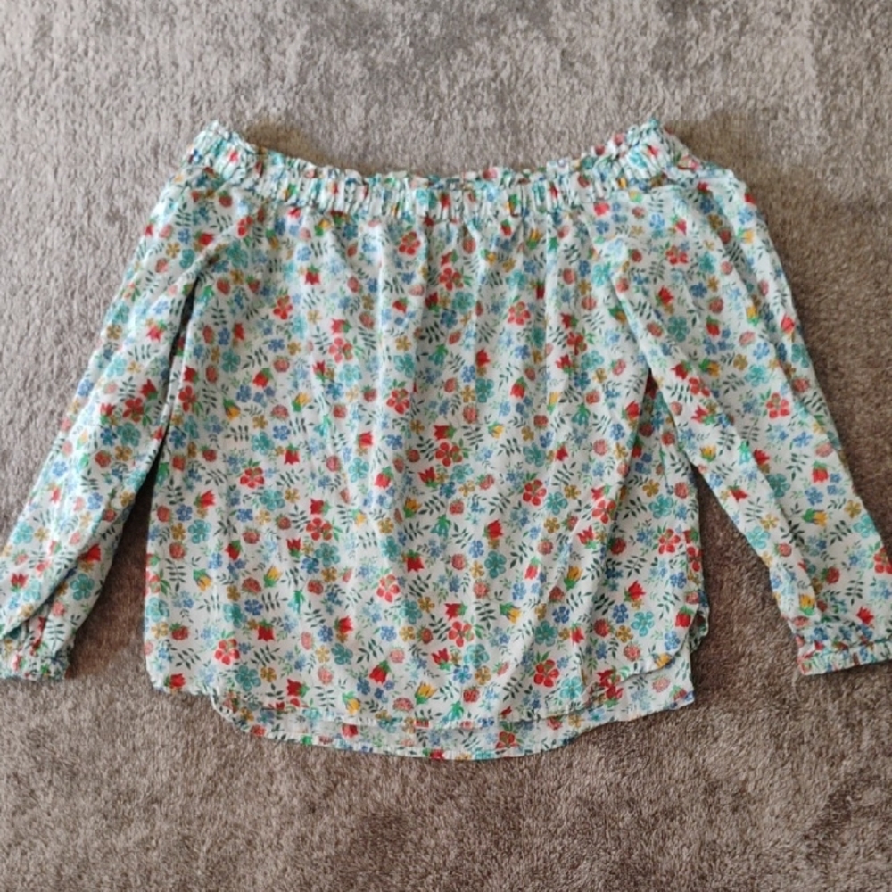Liberty Art Fabrics X J. Crew Edenham Floral Off Shoulder Top
